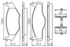 Тормозные колодки дисковые BOSCH 0 986 494 057