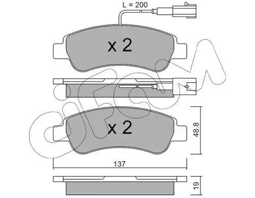 PASTIGLIE FRENO 822-710-1 CIFAM