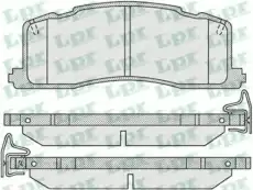 Тормозные колодки дисковые задняя ось LPR 05P1013