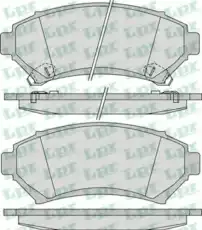 Тормозные колодки дисковые LPR 05P1054