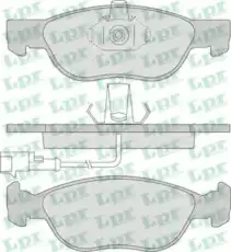 Тормозные колодки дисковые LPR 05P646