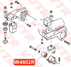 MI4602R САЙЛЕНТБЛОК ПОДУШКИ ДИФФЕРЕНЦИАЛА, ПЕРЕДНИЙ VTR