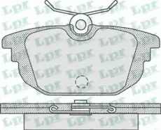 Тормозные колодки дисковые LPR 05P736