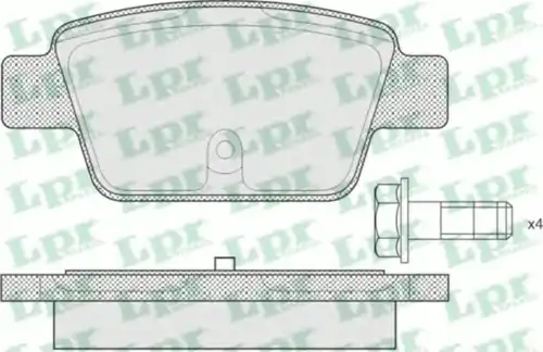 05P780 КОЛОДКИ ТОРМОЗНЫЕ ДИСКОВЫЕ LPR