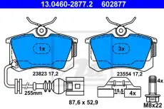 Тормозные колодки дисковые ATE 13.0460-2877.2