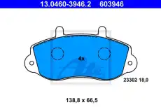 Тормозные колодки дисковые ATE 13.0460-3946.2