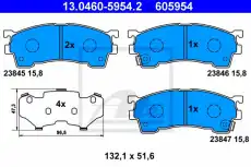 Тормозные колодки дисковые ATE 13.0460-5954.2