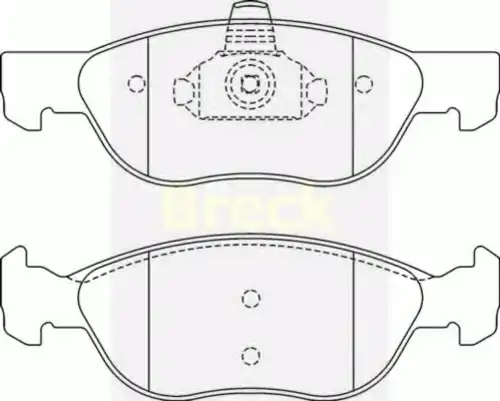 колодки дисковые торм. перед. AR 21927 00 BRECK