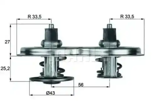 Термостат системы охлаждения KNECHT TX3383D