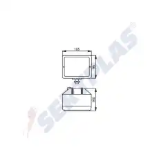 Фара противотуманная SERTPLAS DM909HIN