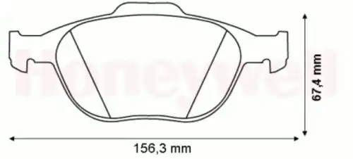 Тормозные колодки дисковые BENDIX 573085B