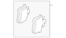 Тормозные колодки дисковые VAG 8E0698451K