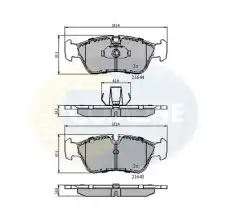 Тормозные колодки дисковые COMLINE CBP01023