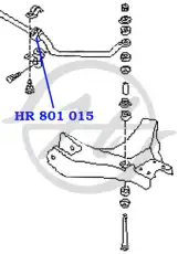 HR 801 013 - Hanse Втулка стабилизатора