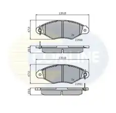 колодки дисковые торм. перед. Ren CBP0485 COMLINE