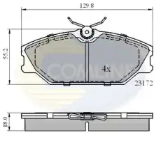 Тормозные колодки дисковые COMLINE CBP0526