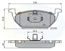 Тормозные колодки дисковые COMLINE CBP0737