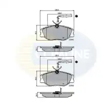 Тормозные колодки дисковые COMLINE CBP11001