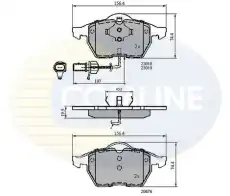 Тормозные колодки дисковые COMLINE CBP11025