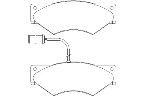 Тормозные колодки дисковые DON CVP017