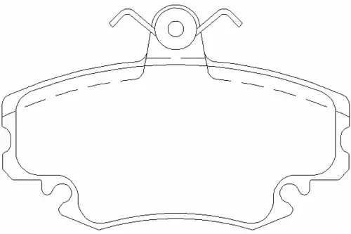 Тормозные колодки дисковые передняя ось MINTEX MDB1628