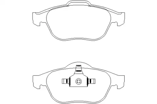Тормозные колодки дисковые передняя ось MINTEX MDB2225