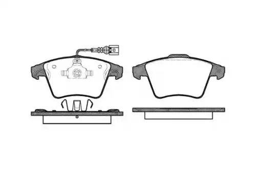 КОЛОДКИ VW T5/MULTIVAN 2.0/3.2/1.9TDI/2. P11453.11 WOKING