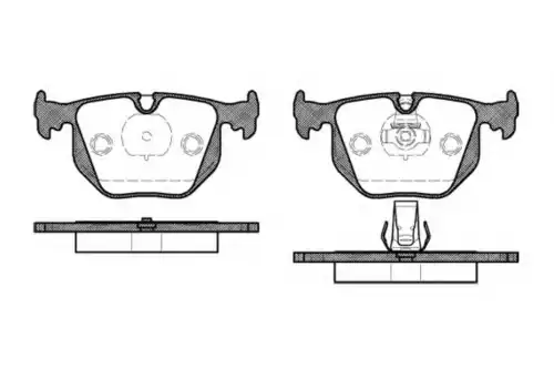 Тормозные колодки дисковые WOKING P2813.20