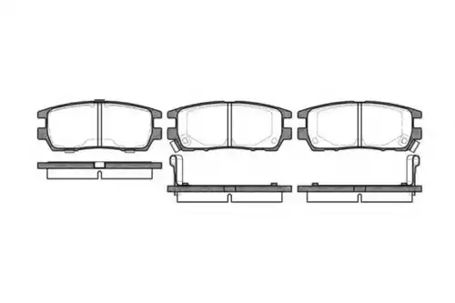 Тормозные колодки дисковые WOKING P5053.02
