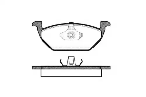 Тормозные колодки дисковые WOKING P7333.00
