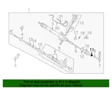 MR519055 CLIP,STEERING GEAR INR MITSUBISHI