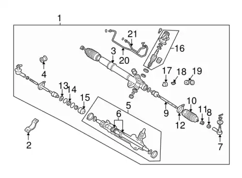 MR519055 CLIP,STEERING GEAR INR MITSUBISHI