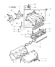 Прокладка коллектора CHRYSLER MD199282