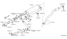 20651ZP00A BRACKET ASSY, EXHAUST PIPE NISSAN