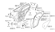 Уплотнитель двери NISSAN 82820CL80A