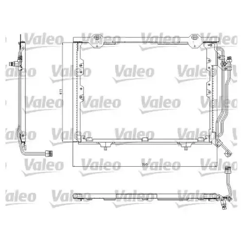 Радиатор кондиционера (конденсатор) VALEO 817563
