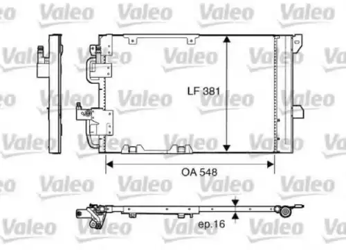 Радиатор кондиционера (конденсатор) VALEO 817505