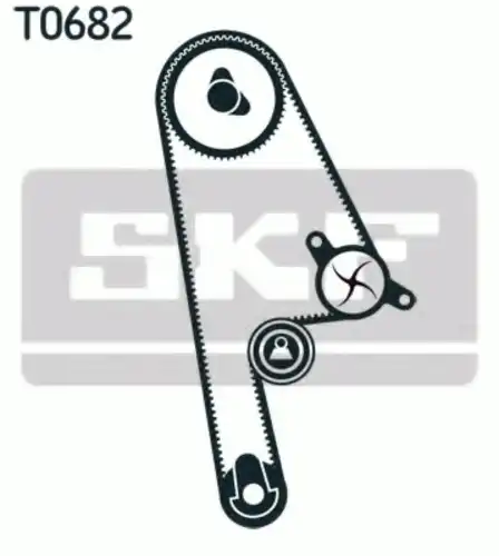 Комплект ремня ГРМ VKMA 93616 SKF