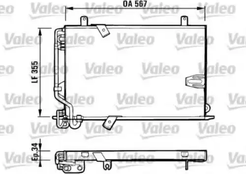 Радиатор кондиционера (конденсатор) VALEO 816940