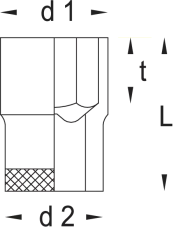 головка, 1/2' 22 мм 6131690 GEDORE