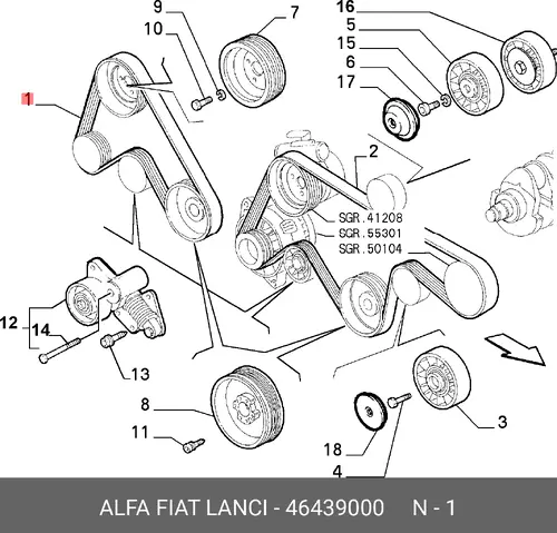 LANCIA 46439000