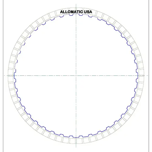 Диск фрикционный АКПП - Allomatic 512565