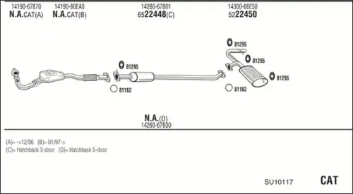 Рычаг подвески CONCORD SU10117