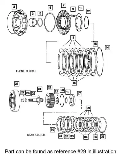 Диск фрикционный АКПП - Borg Warner 02801992AC CHRYSLER