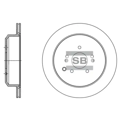 Тормозной диск SANGSIN SD1133