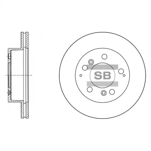 Тормозной диск SANGSIN SD3014
