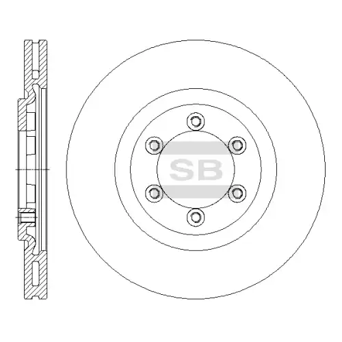 Тормозной диск SANGSIN SD3051