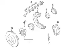 Тормозной диск FORD YL2Z-1V125-AA ,