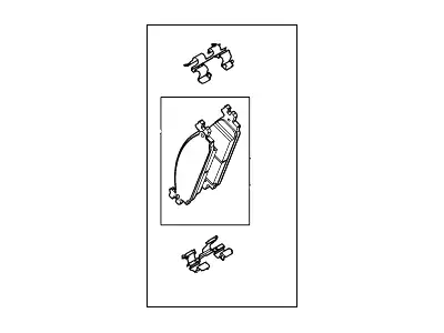 Тормозные колодки дисковые FORD AG1Z2001D