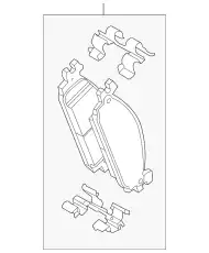 Тормозные колодки дисковые FORD AG1Z-2001-E